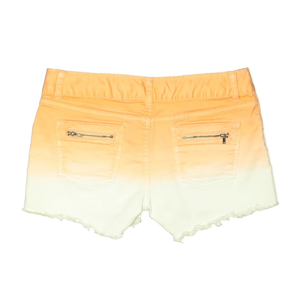 American Rag Orange and Cream Jean Shorts - Picture 2 of 4